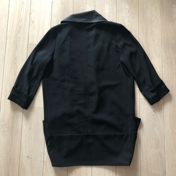 Aritzia Wilfred Chevalier Open Front Blazer in Black Size 4 - Picture 10 of 14